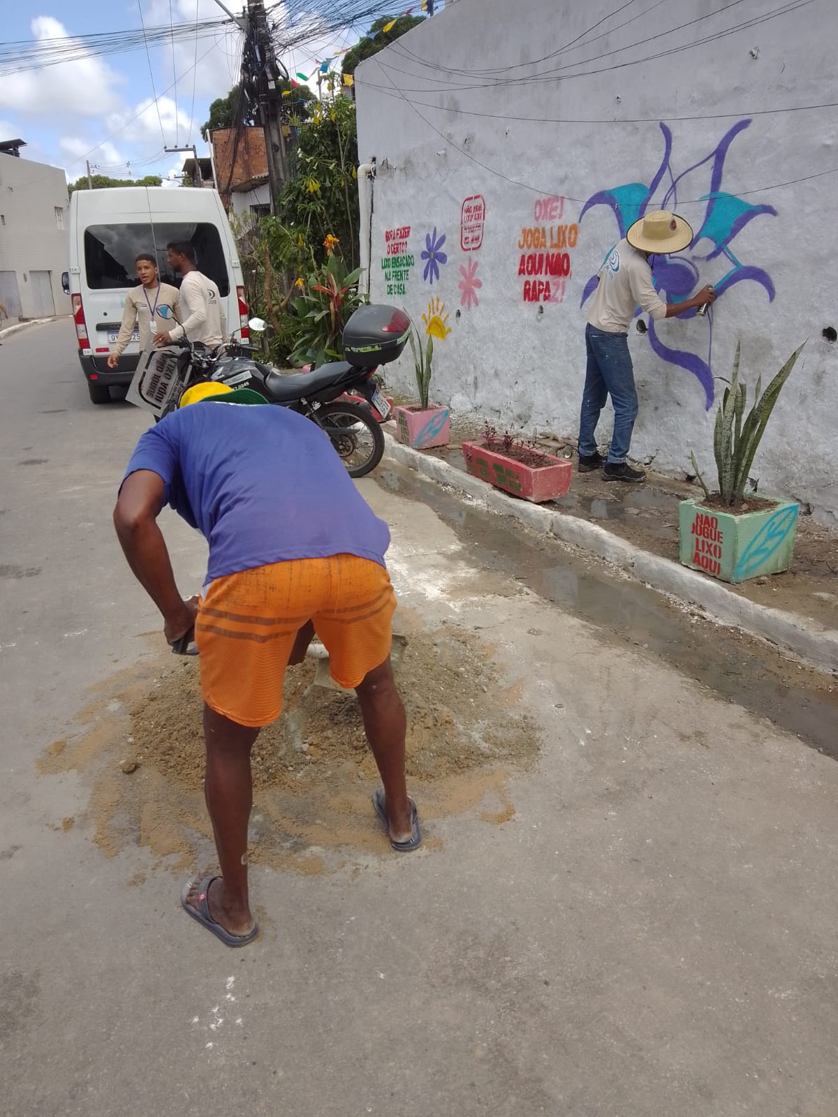 Emlurb realiza sensibilização na Av. Campo Verde x Rua Itaquá